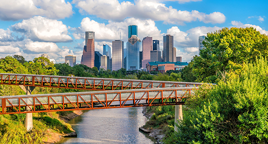 View of Houston Skyline