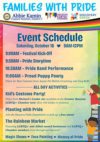 Families with Pride 2025 Event Schedule
