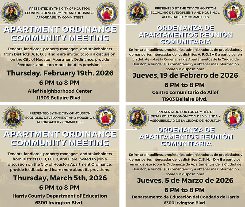 Apartment Ordinance Community Meeting