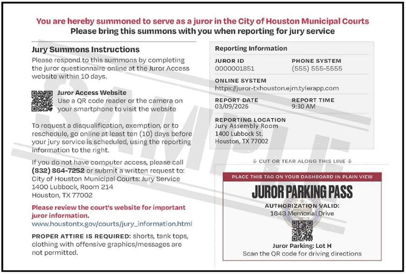 Back of Juror Postcard