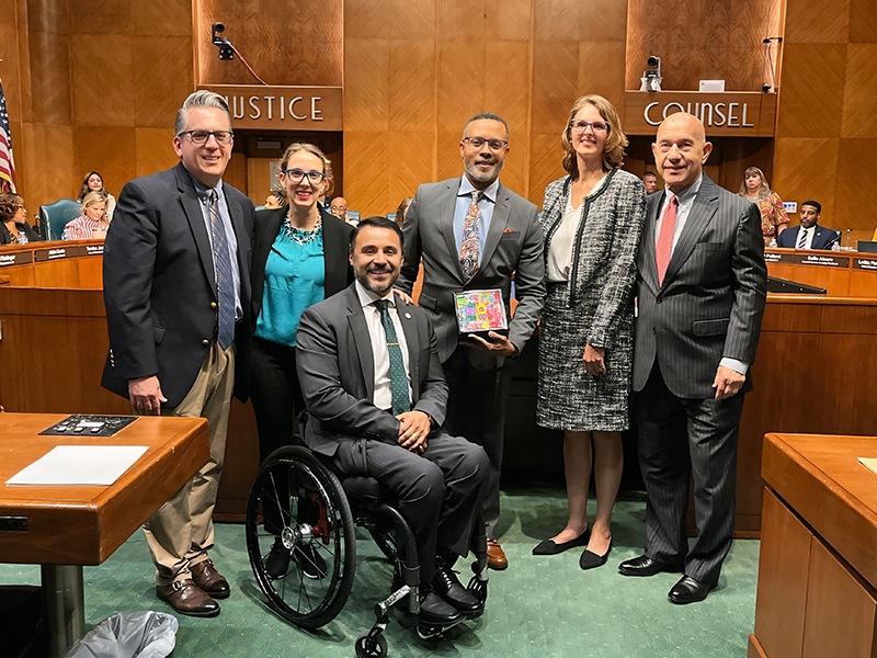 2024 Civics Award Photo at City Council Chambers