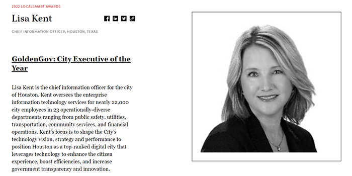 City's CIO Recognized as GoldenGov Executive of the Year