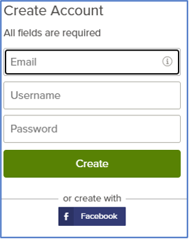 Create account login