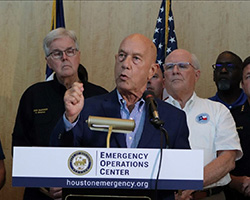 Mayor Whitmire, Dan Patrick, Tom Ramsy