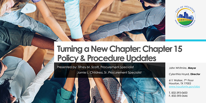 Turning a New Chapter: Chapter 15 Policy and Procedure Updates