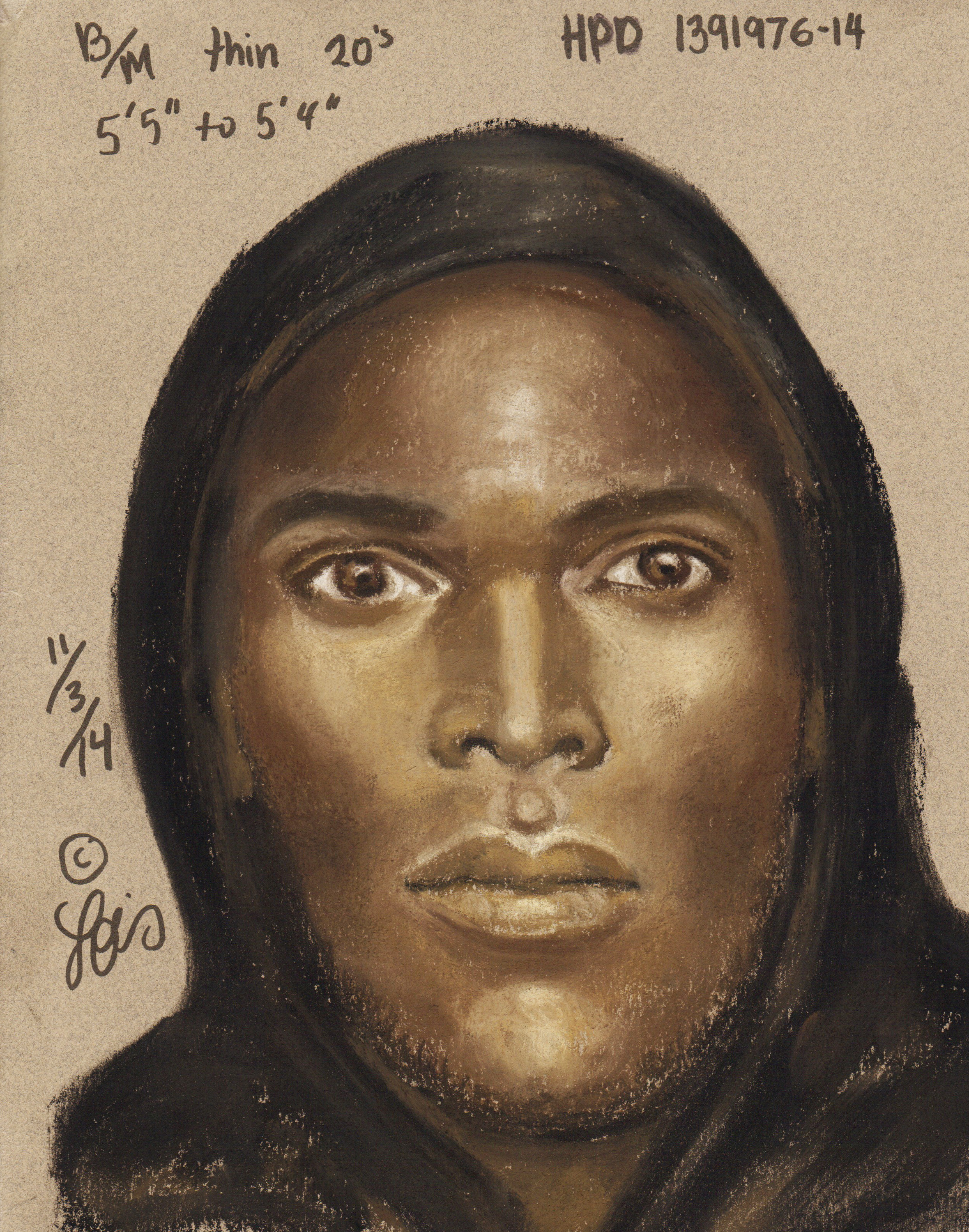 Composite sketch of a wanted suspect